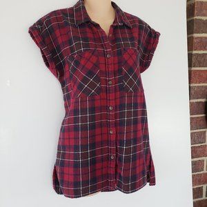SOLD F21 Flannel Button Up Shirt - Oversized Small